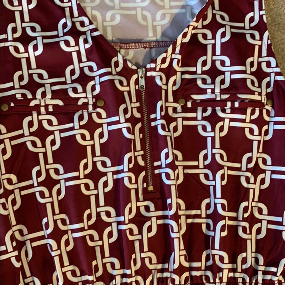 Red patterned dress - Picture 2 of 2